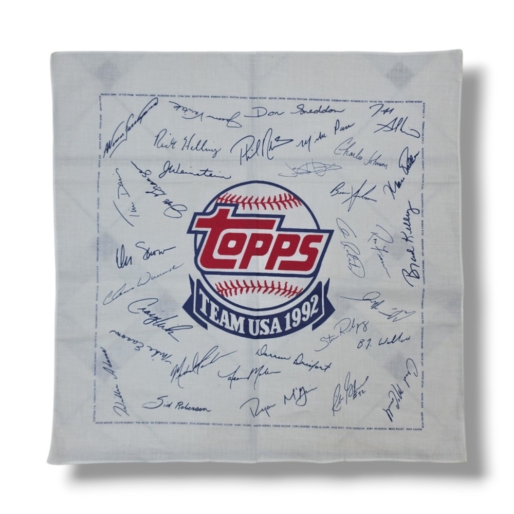 1992 Tops‎ Vintage Baseball Olympic Team USA Handkerchief